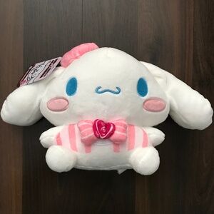 NWT Hello Kitty and Friends Valentine's Cinnamoroll Series 3 With Bow Plush 8"